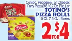 Bravo Supermarkets TOTINO'S PIZZA ROLLS offer