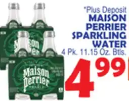 Bravo Supermarkets MAISON PERRIER SPARKLING WATER offer