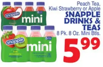 Bravo Supermarkets SNAPPLE DRINKS & TEAS offer