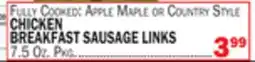 Bravo Supermarkets CHICKEN BREAKFAST SAUSAGE LINKS offer