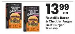 ACME Rastelli's Bacon & Cheddar Angus Beef Burger offer