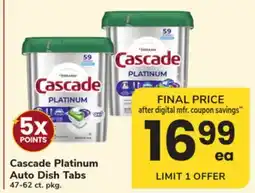 ACME Cascade Platinum Auto Dish Tabs offer
