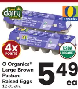 ACME O Organics Large Brown Pasture Raised Eggs offer