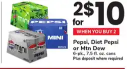 ACME Pepsi, Diet Pepsi or Mtn Dew offer
