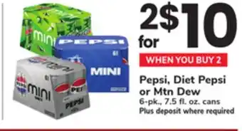 ACME Pepsi, Diet Pepsi or Mtn Dew offer