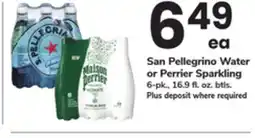 ACME San Pellegrino Water or Perrier Sparkling offer