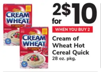 ACME Cream of Wheat Hot Cereal offer