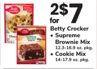 ACME Betty Crocker Supreme Brownie Mix 12.3-16.9 oz. pkg., Cookie Mix 14-17.9 oz. pkg offer
