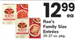 ACME Rao's Family Size Entrées offer