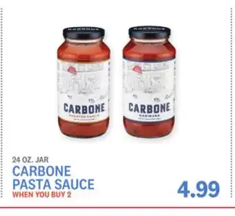Kings Food Markets CARBONE PASTA SAUCE offer