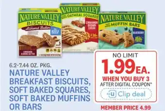 Kings Food Markets NATURE VALLEY BREAKFAST BISCUITS, SOFT BAKED SQUARES, SOFT BAKED MUFFINS OR BARS offer