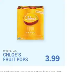 Kings Food Markets CHLOE'S FRUIT POPS offer