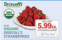 Kings Food Markets ORGANIC DRISCOLL'S STRAWBERRIES offer