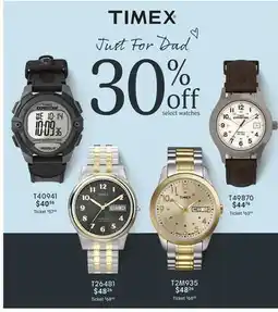 Boscov's TIMEX offer