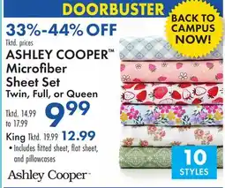 Boscov's ASHLEY COOPER Microfiber Sheet Set offer