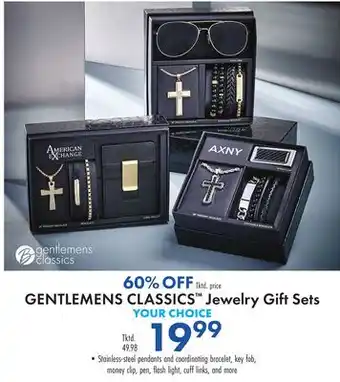 Boscov's GENTLEMENS CLASSICS Jewelry Gift Sets offer