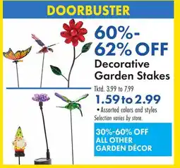 Boscov's Decorative Garden Stakes offer
