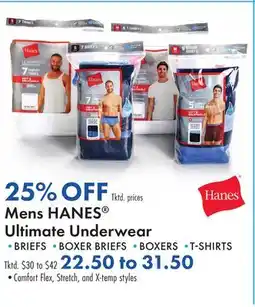 Boscov's Mens HANES Ultimate Underwear offer