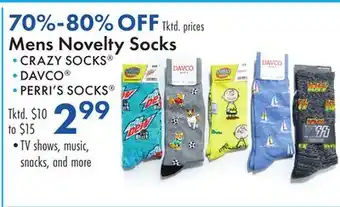 Boscov's Mens Novelty Socks offer