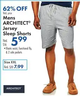 Boscov's Mens ARCHITECT Jersey Sleep Shorts offer