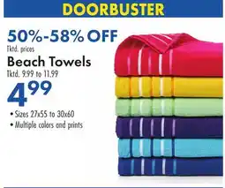 Boscov's Beach Towels offer