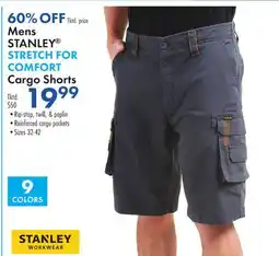 Boscov's Mens STANLEY STRETCH FOR COMFORT Cargo Shorts offer