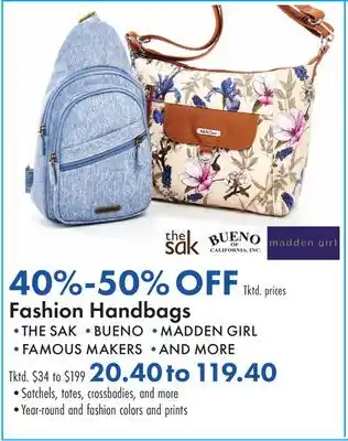 Boscov's Fashion Handbags offer