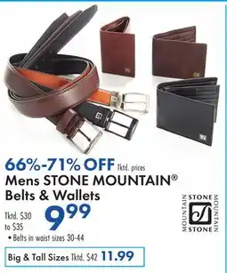 Boscov's Mens STONE MOUNTAIN Belts & Wallets offer