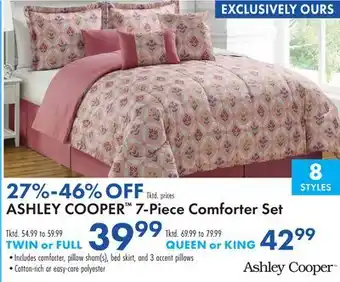 Boscov's ASHLEY COOPER 7-Piece Comforter Set offer