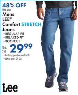 Boscov's Mens LEE Comfort STRETCH Jeans offer