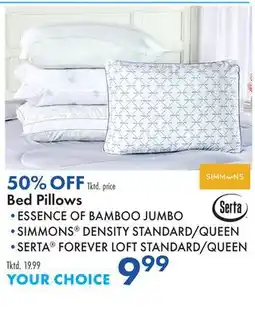 Boscov's Bed Pillows offer