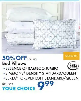 Boscov's Bed Pillows offer