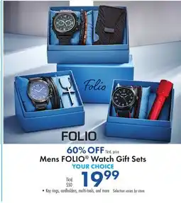 Boscov's Mens FOLIO Watch Gift Sets offer