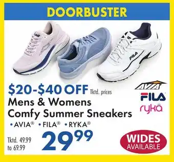 Boscov's Mens Womens Comfy Summer Sneakers offer