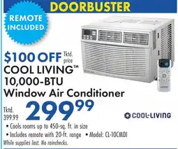 Boscov's COOL LIVING 10, 000-BTU Window Air Conditioner offer