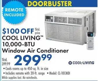 Boscov's COOL LIVING 10, 000-BTU Window Air Conditioner offer