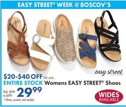 Boscov's ENTIRE STOCK Womens EASY STREET Shoes offer