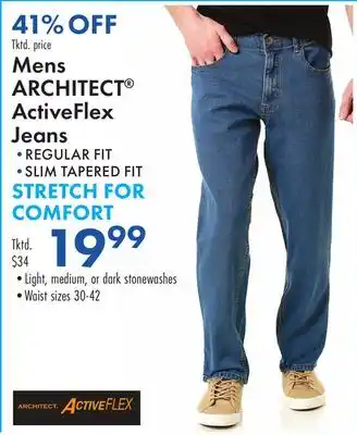 Boscov's Mens ARCHITECT ActiveFlex Jeans offer