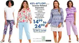 Boscov's Summer Related Separates offer