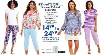 Boscov's Summer Related Separates offer
