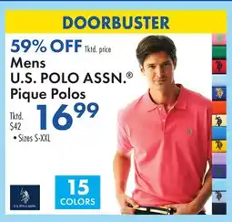 Boscov's Mens U.S. POLO ASSN. Pique Polos offer