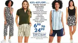 Boscov's Trendy Casual Separates offer