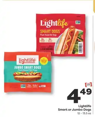 Weis Markets Lightlife Smart or Jumbo Dogs offer