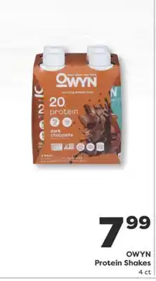 Weis Markets OWYN Protein Shakes offer