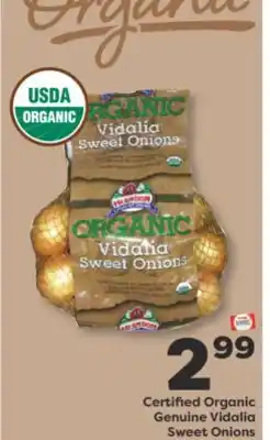 Weis Markets Organic Genuine Vidalia Sweet Onions offer