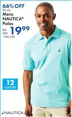Boscov's Mens NAUTICA Polos offer