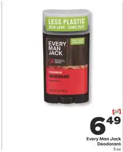 Weis Markets Every Man Jack Deodorant offer