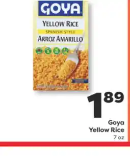 Weis Markets Goya Yellow Rice offer