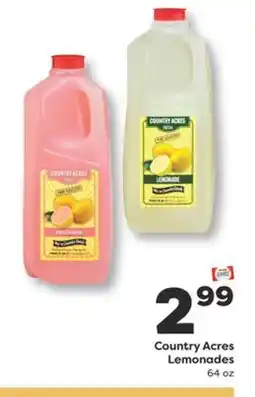 Weis Markets Country Acres Lemonades offer