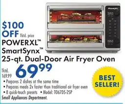 Boscov's POWERXL SmartSynx 25-qt. Dual-Door Air Fryer Oven offer